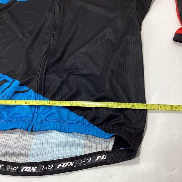 Fox Brand Cycling Jacket Bicycle Racing Coat With Back Pouches Pocket XL - Picture 10 of 12